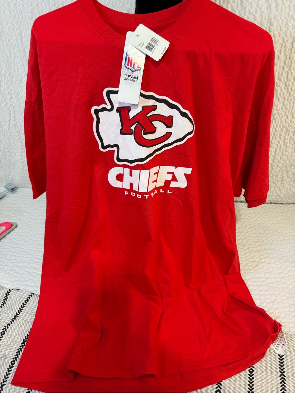 NFL Red Kansas City Chiefs Logo T-Shirt